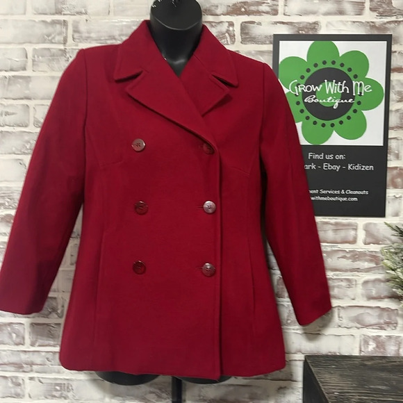 Kristen Blake wool blend dress coat medium petite - Picture 1 of 9